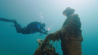 Bootswracks und Skulpturen // Sundhäuser See - Nordhausen 4k (c)12.05.2024