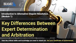 Key Differences Between Expert Determination and Arbitration