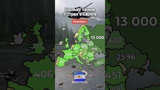 сколько танков у стран Европы#маппинг #mapping #маппер #countryballs #кантрибол #shorts #memе #мем