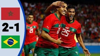 Morocco vs Brazil 2-1 | Extended Highlight and goal [2023]