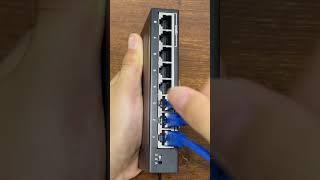 Network Switch ASMR ! 8-Port Gigabit Ethernet Switch #shorts #youtubeshorts #network #homelab