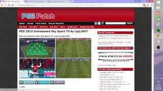 HOW TO CREATE CPK FILE (pes2015) scoreboard sky sport tv  PART 1