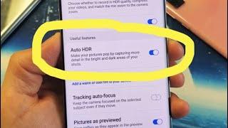 Galaxy S20 / S20+ : How to Turn Camera Auto HDR ON & OFF