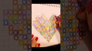 Hand painted love ️ heart art #shorts #art #youtubeshort #drawing #love #craft #entertainment