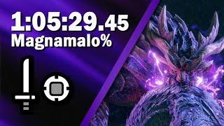 MHR Magnamalo% with Addons - Sword & Shield Speedrun - 1:05:29.45