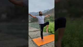 Yoga at Ganga beach | Kaali Yoga #rishikesh #yoga #ganga #shooting #viral