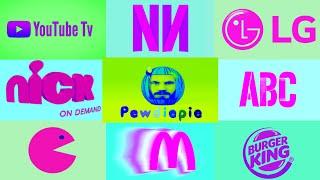 Best Logo compilation: YouTube tv, Netflix, LG, Burger King, MacDonald's etc।Sound variation effects