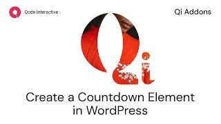 How to Create a Countdown using Elementor Addons in WordPress