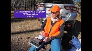 Doerun WMA POTA 1- 3-2025 #cw #morse #morsecode #pota #parksontheair #qrp #hamradio #qrp #potababe