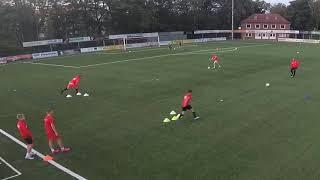 Fussballtraining: Schnelligkeitstraining -  Start,  Stopp und ️ Pass