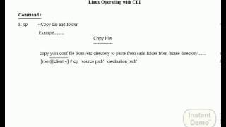 RedHat Linux Operating with CLI Command Line Interface)