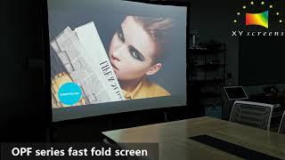 XY screen OPF series  fast fold portable projection screen
