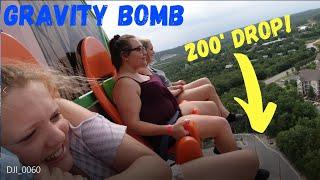 Gravity Bomb at Bigfoot fun park in Branson Mo. 200ft drop!