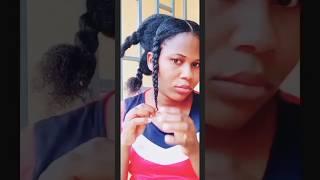 Protective style for natural hair #hairstyle #hair tutorial