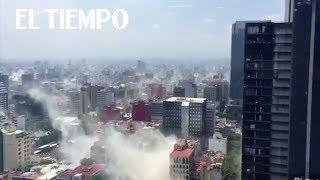 Videos aficionados muestran momentos de pánico tras terremotos en México