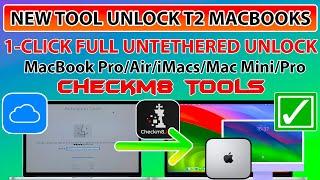  New 1-Click Untethered MacBook T2 Unlock iCloud Activation Lock Bypass MacOS Sonoma iBridgeOS 8.5