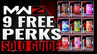 ALL 9 MW3 ZOMBIES FREE PERKS Easter Egg SOLO GUIDE Locations - MWZ Free Perks