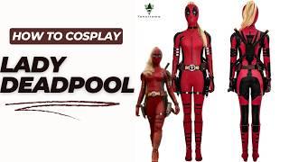 Lady Deadpool Cosplay Costume Female Deadpool & Wolverine Halloween Theme Party Outfits  #Takerlama