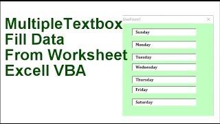 Textbox Fill Data from Worksheet Excell VBA Loop