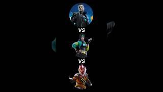 Chrono vs Steffie vs Wukong  | free fire #shorts #freefire #trending #gaming