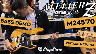 Bass Review: Atelier Z M245'60 Vintage Natural NAMM Show 2024 (ft. David Vause)