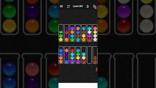 ball sort color water puzzle level:281