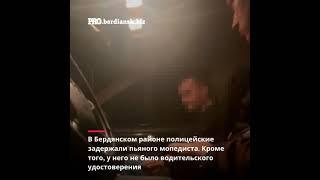 В Бердянском районе полицейские задержали пьяного мопедиста