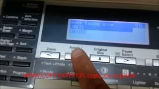 How to clear the error of the service code C- KYOCERA UTAX OLIVETTI