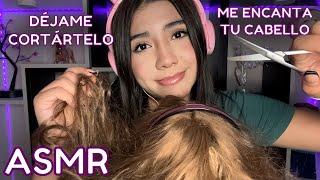 ASMR roleplay / ATENCIÓN PERSONAL A TU CABELLO + soy LA CHICA MÁS OBSESIONADA CON TU CABELLO tu PELO