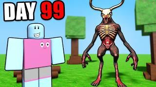 Can I SURVIVE 99 Nights in the Forest?! (ROBLOX)