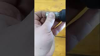 A tricky way to unscrew nuts.