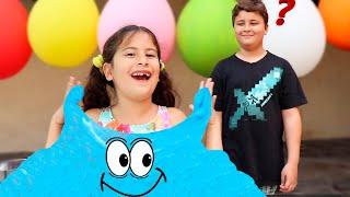 Maria Clara e JP fazem uma slime gigante  Maria and JP make a Giant slime