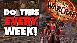 Do This EVERY WEEK in The War Within For Knowledge Points - TWW Professions