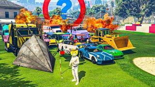 EL ÚLTIMO EXPLOTA CON COCHES ALEATORIOS DENTRO DEL CAMPO DE GOLF!! FINAL MUY TENSO!! - GTA 5 ONLINE