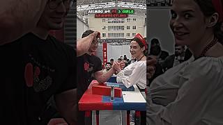 Akimbo 69 Vs 3 Girls Arm Wrestling