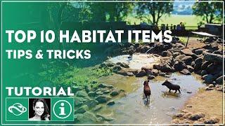 ▶ How to Make Beautiful Habitats with these TOP 10 Items | Planet Zoo Building Tutorial