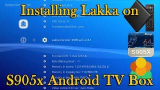 Installing Lakka on S905x Android TV Box