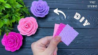 Easy Roses from EVA Foam Easy Flowers DIY Tutorial Crafts