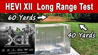 HEVI XII Long Range Pattern & Ballistics Gel Test (40 Yards vs. 60 Yards)