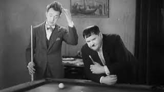 Laurel And Hardy Playing Pool Brats (1930)