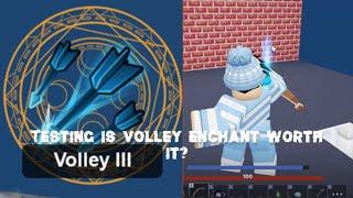 Is Volley Enchant Worth It?(Roblox Bedwars)