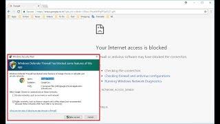 How to Fix Your Internet Access is Blocked, Windows Firewall has Blocked (Easy)