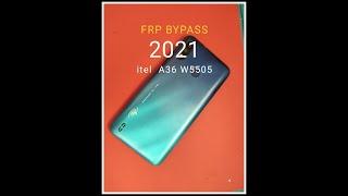 itel w5505 a36 frp bypass google account lock 2024