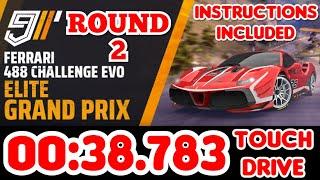 Asphalt 9 - Ferrari 488 Challenge Evo Elite Grand Prix ROUND 2 00:38.783 Touchdrive Instructions