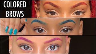 Colored Brows Tutorial | Eyeshadow vs. Eyeliner