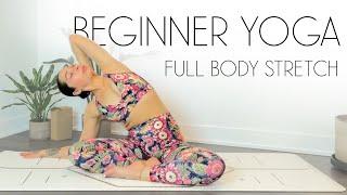 Beginners Everyday Yoga Full Body Stretch | 30 Day Yoga Challenge | DAY 12