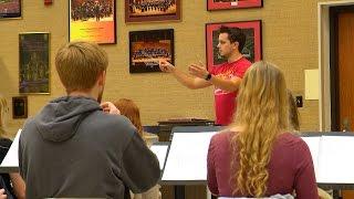 Learning to conduct music at Iowa State