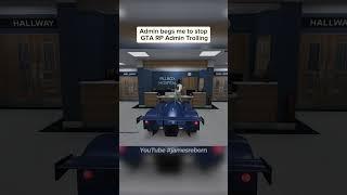 Admin begs me to stop GTA RP Admin Trolling #funny #gaming #shorts