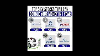 TOP 5 EV STOCKS THAT CAN DOUBLE YOUR MONEY IN 1 YEAR  | best ev stocks #stockmarket