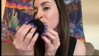 LOFI ASMR kisses & tongue clicking ft my headset in a little pop filter?! New mic & new trigger 